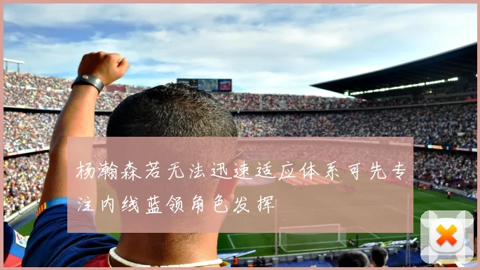 杨瀚森若无法迅速适应体系可先专注内线蓝领角色发挥